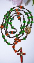 Cattolica Holy Saint Michael Mix Perline Sanctified Rosario Naturale Pezzo - $45.54 CAD