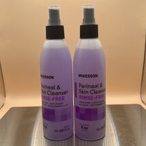 2x McKesson Rinse-Free Perineal Wash Scented Skin Cleanser 8 oz Pump Bot... - $15.83