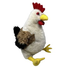 HugFun Rooster Chicken Plush Stuffed Animal Realistic 16 Inch Vintage Farm Bird - £15.81 GBP