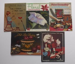 Vintage painting instructional books / booklets Lot of 5 Decorative Pain... - £9.56 GBP