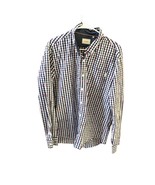 7 Diamonds mens Size XL Blue White Checkered Red Long Sleeve Button Up - £14.76 GBP
