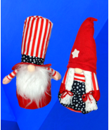 Patriotic USA Gnomes Plush Man Woman Doll Set Fourth of July Memorial Da... - $696.46 MXN