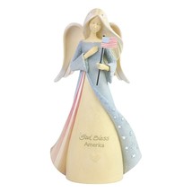 Foundations God Bless America Patriotic Angel Figurine - £46.38 GBP