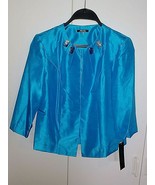 ALLEN KAY LADIES DRESSY 3/4-SLEEVE JACKET-8-NWT-100% POLYESTER-SHEEN-NEC... - $11.72 CAD