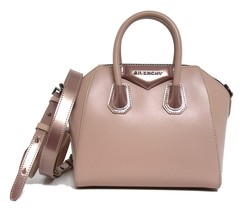 Givenchy New Mini Antigona Metallic Light Pink Leather Crossbody Bag - $1,664.04