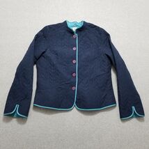 Belongings Jacket Womens Large Blue Buttons Pockets Lightweight - $324.43 MXN
