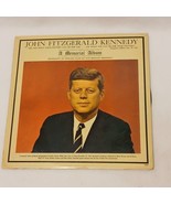 John Fitzgerald Kennedy JFK A Memorial Album Vinyl Record LP C 1963 - $9.49