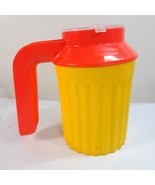 Rubbermaid Bouncer Mug cup w/ lid koozie foam wrap orange yellow 0908 Vi... - $32.54 CAD