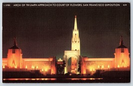 Postcard Arch of Triumph Approach To Court of Flowers San Francisco Expo CA - $4.95