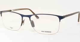 ROY ROBSON Par Vistan 40063-2 Bleu / Marron Lunettes Titan 55-18-145mm Allemagne - £120.85 GBP