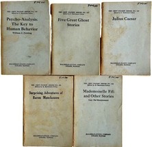 1920s Ten Cent Pocket Books Lot Of 5 PB Caesar Ghost Stories Mini Series E52 - £47.95 GBP