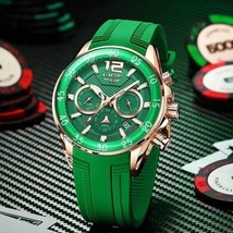 LIGE Men&#39;s Quartz Chronograph Wrist Watch Waterproof Sports High Quality - £34.29 GBP