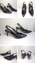 Calvin Klein Size 7 GIOVANNA Blue Patent Leather Slings Pumps Heels Wome... - £63.85 GBP