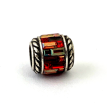 Brighton St. Michel Bead, Red, JC98477,  Silver Plated Finish,  New - £24.29 GBP