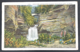 Deer Park Canyon near Starved Rock State Park Illinois Postcard LaSalle County - £7.58 GBP