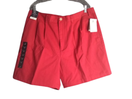 Nautica Rigger Shorts Classic Fit Double Pleat Red Men’s Size 38 X 6 - £14.24 GBP