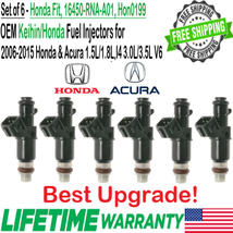 OEM 6 Units Honda Best Upgrade Fuel Injectors for 2006-2015 Honda Civic 1.8L I4 - $94.04