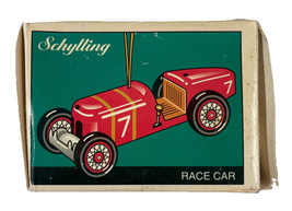 Schylling Red Race Car #7 Miniature 4” Tin Toy Ornament 1998 - £11.58 GBP