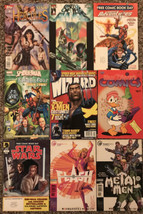 Comic Book Lot Hercules Spiderman Wizard Flash Metal Men Free Comic Book Day Top - £7.55 GBP