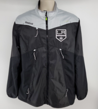 LA Kings Hockey Reebok LA Kings Jacket Size L Reebok Center Ice Windbreaker - £31.61 GBP