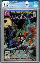 George Perez Pedigree Collection CGC 7.0 Teen Titans Spotlight #17 Magenta - £79.02 GBP