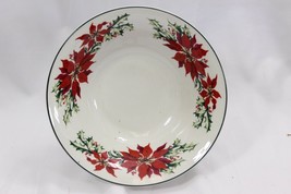 Totally Today Poinsettia Soup Bowls 7.5&quot; Set of 12 - £60.01 GBP