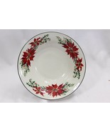 Totally Today Poinsettia Soup Bowls 7.5&quot; Set of 12 - £59.27 GBP