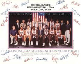 1992 NBA DREAM TEAM AUTOGRAPH SIGNED 8x10 RP PHOTO MICHAEL JORDAN PIPPEN... - £15.97 GBP