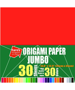 [] Jumbo 13.8 Inch One Sided 30 Colors 30 Sheets Square Easy Fold Premiu... - $46.52 CAD