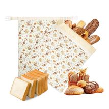 2 Pack Reusable Beeswax Bread Bags for Homemade Bread Sourdough Food Sto... - $19.75
