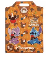 Disney Stitch Attacks Snacks Pin Set Candy Apple September 2024 9/12 NEW - $554.51 MXN