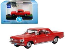 1963 Chevrolet Corvair Coupe Riverside Red with Red Interior 1/87 (HO) S... - $20.00