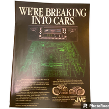 JVC Car Stereo Print Advertisement December 1982 Original Vintage 8 x 11 - £7.74 GBP