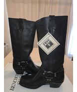 FRYE HARNESS 15R BLACK LEATHER BOOTS NIB SIZE 9 - €593,40 EUR
