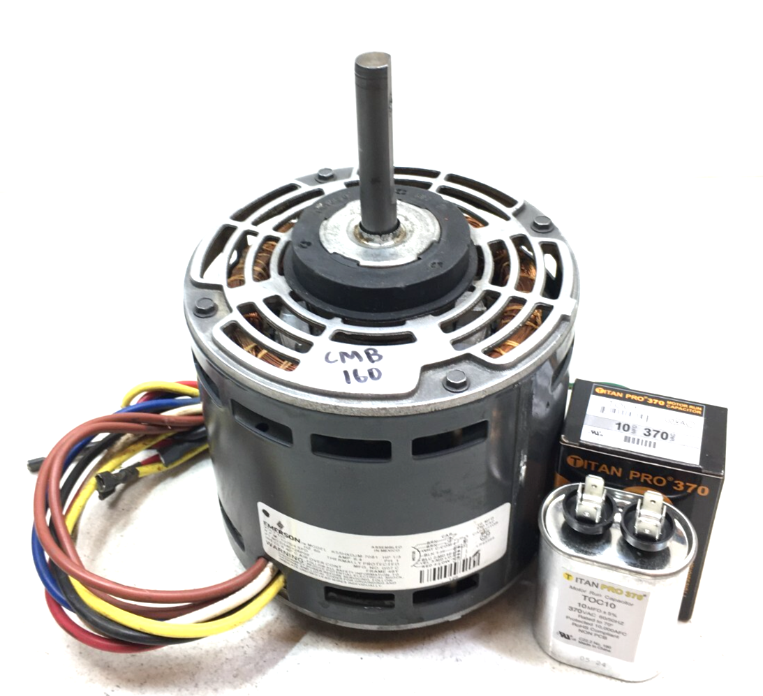 EMERSON K55HXDJM-7081 Blower Motor 1/3HP 1075RPM/4SPD D340126P02 used #C... - $99.00
