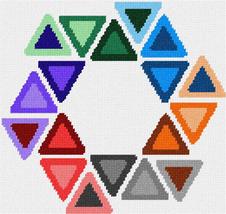 Pepita Needlepoint Canvas: Triangle Star, 10&quot; x 9&quot; - £62.27 GBP+