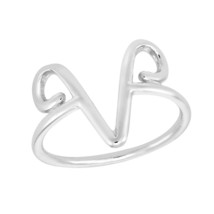 Astrological Zodiac Sign &#39;Aries&#39; Sterling Silver Band Ring-6 - £10.50 GBP