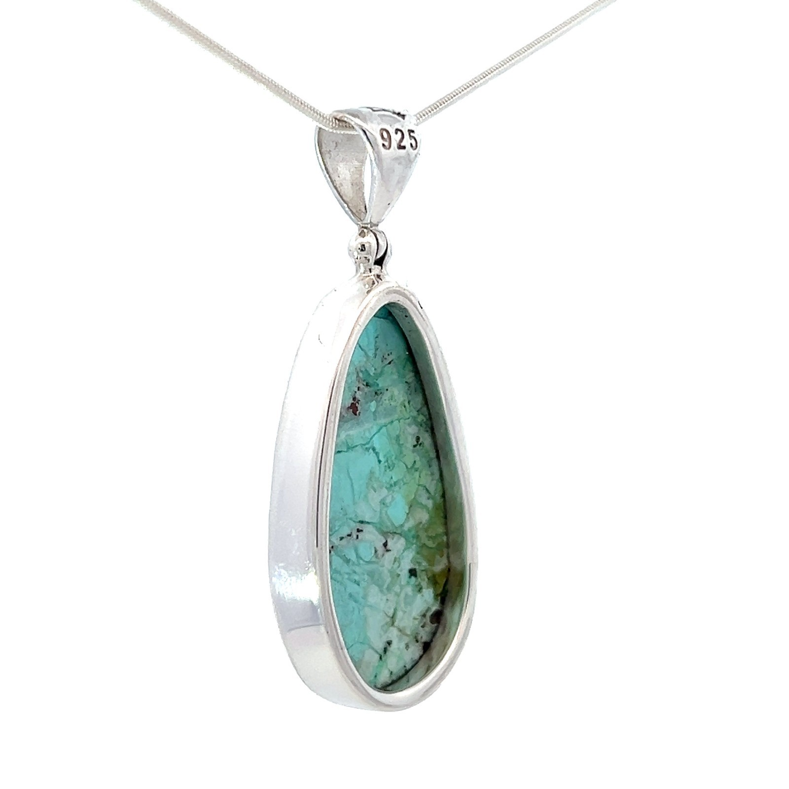 Starborn Chrysocolla Stone Pendant Necklace (22)" Blue Item image 4