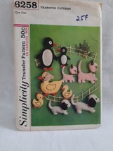 60&#39;s Era Adorable Vintage Simplicity 6258 Stuffed Animals ~ Cat Penguin ... - $9.85