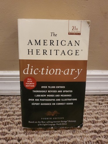 The American Heritage Dictionary by Houghton Mifflin Company Staff (2001... - $0.99