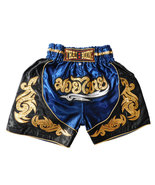 S KIDS Muay Thai Boxing Shorts Pants MMA Kickboxing unisex darkblue Sport MUAY43 - £14.14 GBP
