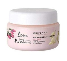 Oriflame Sweden Nourishing Face Cream with Organic Oat &amp; Goji Berry For Dry Skin - £15.17 GBP