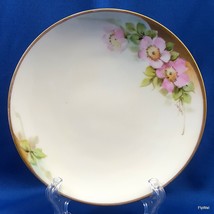 PT Bavaria Everett Studio Porcelain Plate Hand Painted Pink Floral Gold Trim 6in - £24.74 GBP