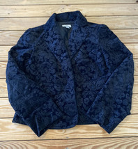 Ann Taylor Loft Women’s Patterned Blazer jacket size 12 Black E6  - $17.72