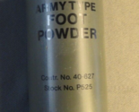 ORIGINAL 1970s VIETNAM USGI MILITARY Foot Powder 2.5 ounces Plastic Bott... - £9.70 GBP
