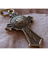 RARE KNIGHTS TEMPLAR PENDANT NECKLACE CROSS CROIX PIN CHRISTIANITY MEDAL... - $23.39