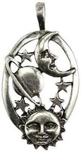 Harmonious Universe Celestial Amulet, Medium, Hand-Crafted, Moonstone &amp; ... - $778.80 MXN
