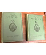 Volume 1 and 2 of From Sea to Sea by Rudyard Kipling 1899 first edition ... - $75.00