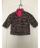 Me Jane Toddler Girls Leopard Print Coat Jacket Zip Up Size 24 Months - £29.34 GBP
