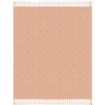 Orange Woven Cotton Solid Color Throw Blanket - £33.37 GBP
